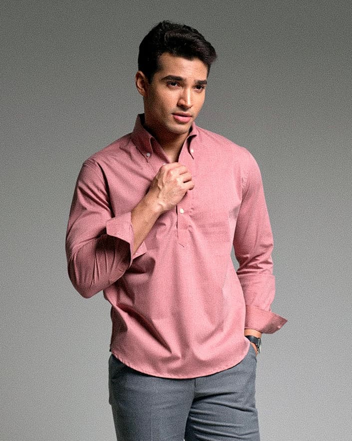 Popover Shirt - Dusty Rose