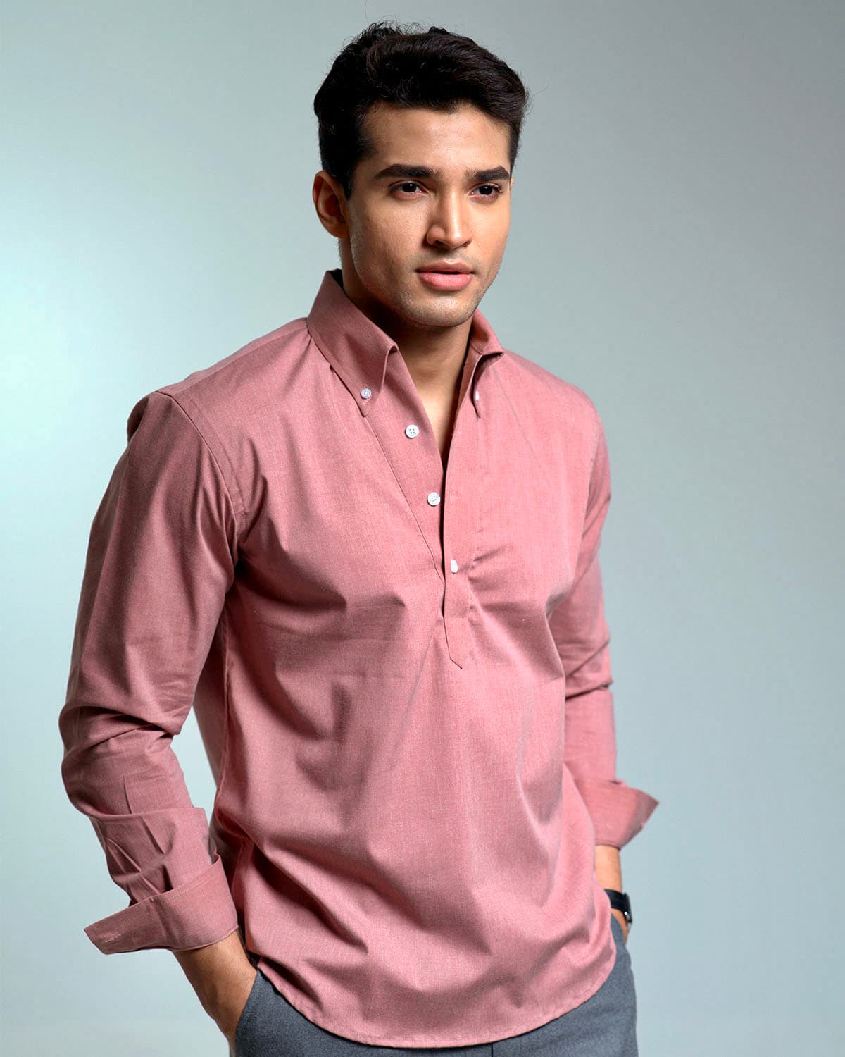Popover Shirt - Dusty Rose